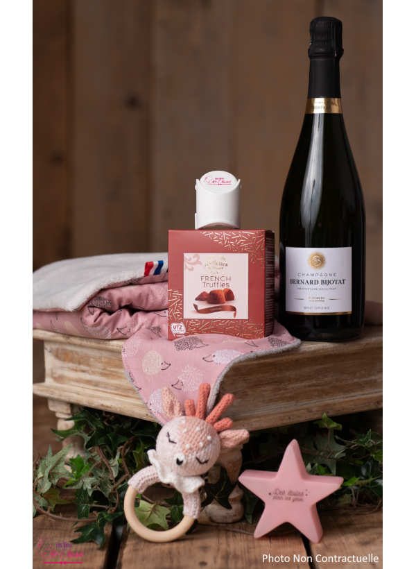 coffret cadeau naissance original vin champagne