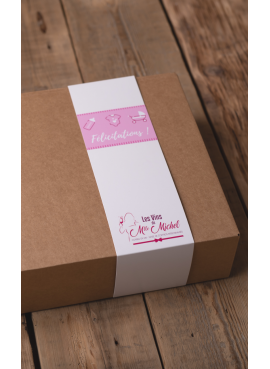 Cadeau d'anniversaire femme - Paquet cadeau dans une boîte en bois - Rose -  Cadeau de