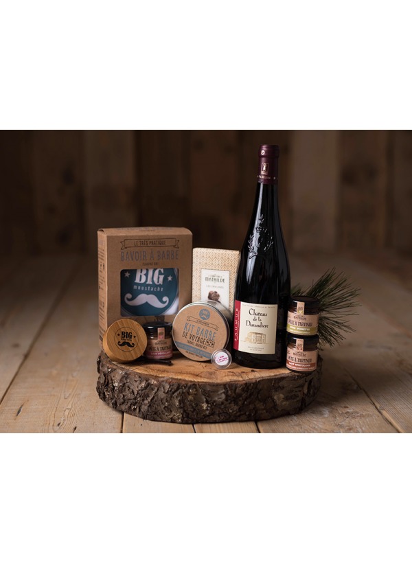 Coffret cadeau de Noël Original homme pas cher amateur de vin barbu