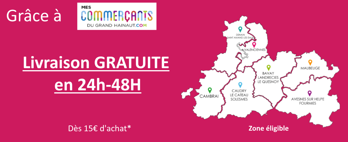 LIVRAISON GRATUITE MES COMMERCANTS DU GRAND HAINAUT